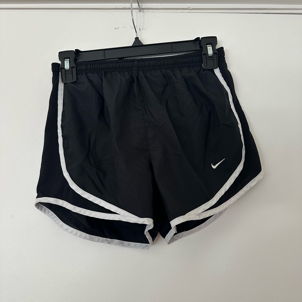 Nike Dri-FIT Tempo Running Shorts Black White Trim Women’s XS